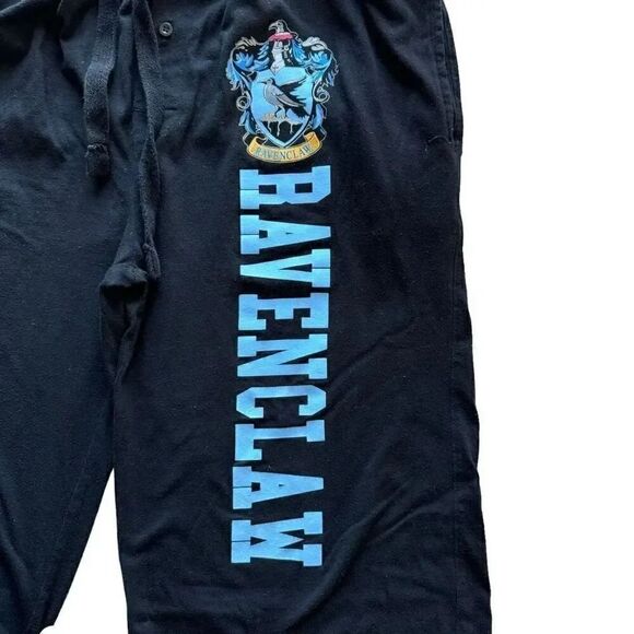 Harry Potter Ravenclaw Pajama Black Pants Elastic Drawstring Wide Leg XL #2200 - Picture 13 of 15
